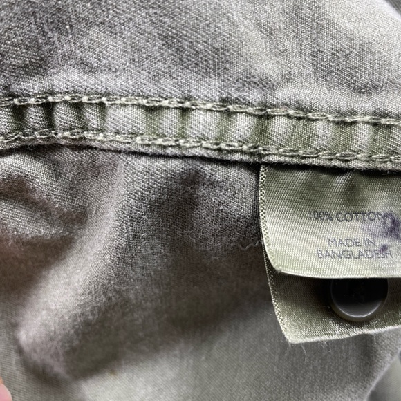 Levi's Green Denim  Button-Up Shirt Jacket - Picture 6 of 7